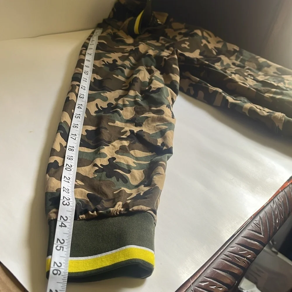 DENIM & FLOWER Camouflage Bomber Jacket USA L MEX 42